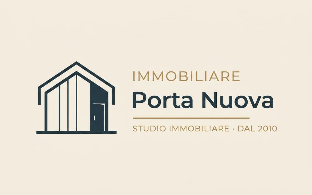 Esempio logo agenzia immobiliare Porta Nuova — stile Furiato Solutions